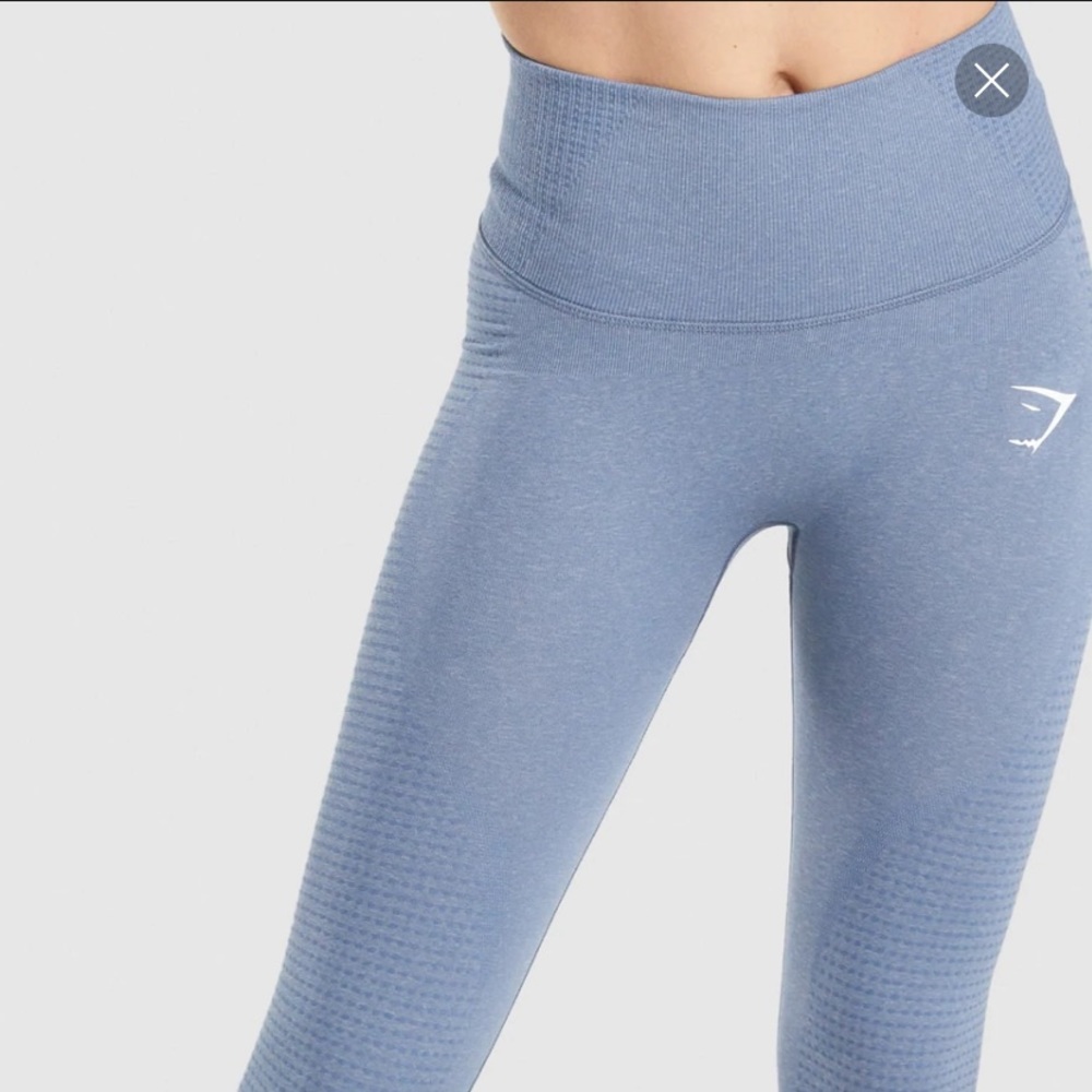 Gymshark Vital Rise Leggings - Light Green Marl